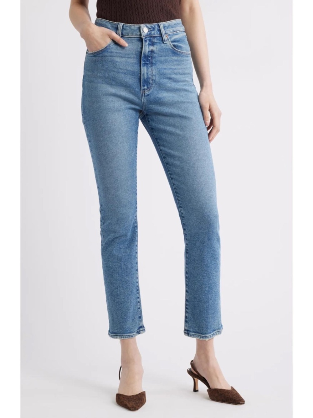 Paige Billy High Waist Straight Leg Jeans